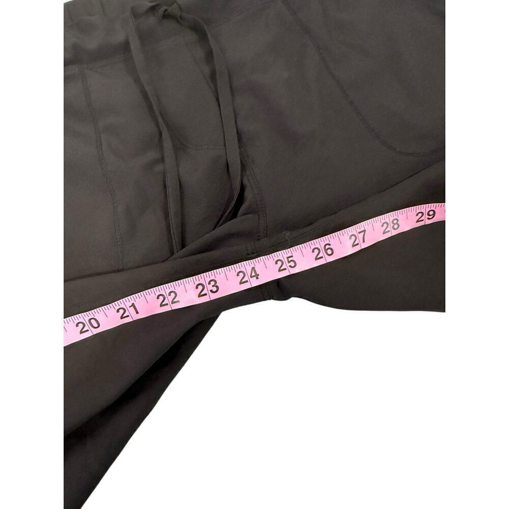 Albion Fit Lightweight Black Drawstring Joggers Nylon Spandex Cropped Womens M - Picture 6 of 7